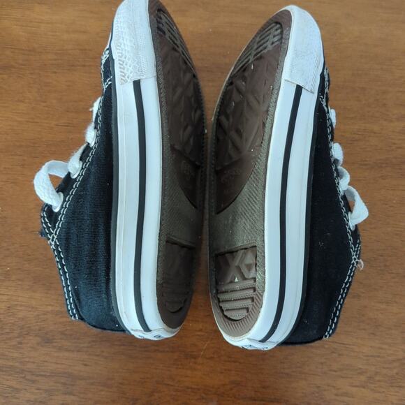 Converse Chuck Taylor All Star low tops black toddler little kids size 6 - Picture 8 of 9